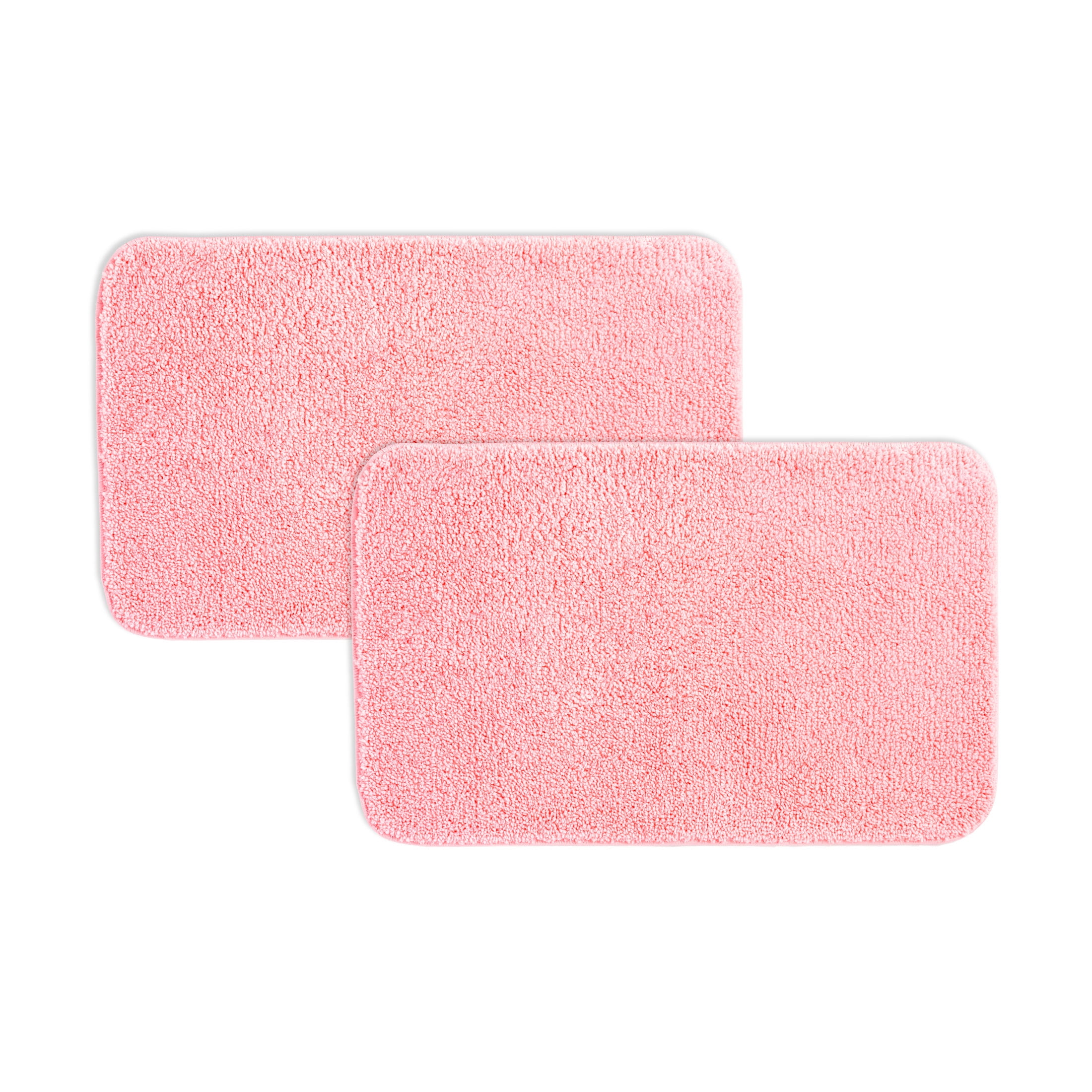 Mainstays Basic 2 Piece Polyester Bath Rug Set, Two 20" x 32" Rugs
