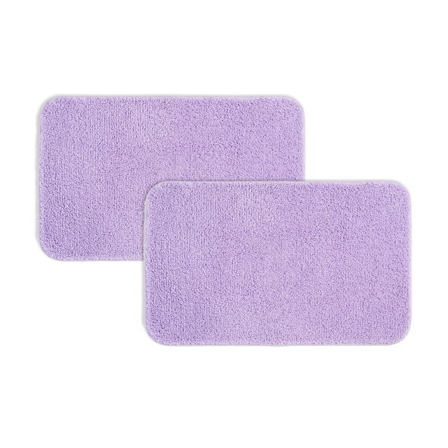 Mainstays Basic 2 Piece Polyester Bath Rug Set, Two 20" x 32" Rugs
