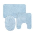 thumbnail image 1 of Mainstays Basic 3-Piece Polyester Bath Rug Set: Blue Shell, Contour, Lid Cover and 20" x 32", 1 of 13