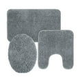 thumbnail image 1 of Mainstays Basic 3-Piece Polyester Bath Rug Set: Grey, Contour, Lid Cover and 20" x 32", 1 of 13