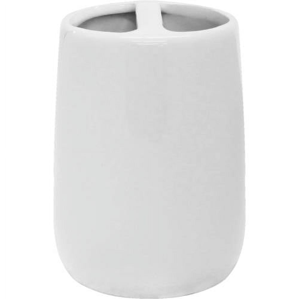 Mainstays Basic Arctic White Toothbrush Holder, 1 Each
