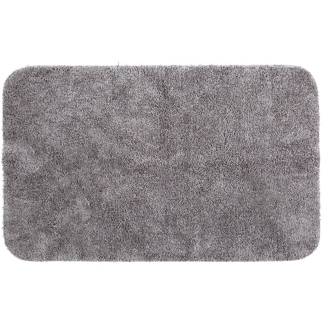 Mainstays Basic Bath Rug, Light School Grey, 23