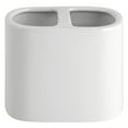 thumbnail image 1 of Mainstays Basic Adult Ceramic Toothbrush Holder in White, 1 of 6