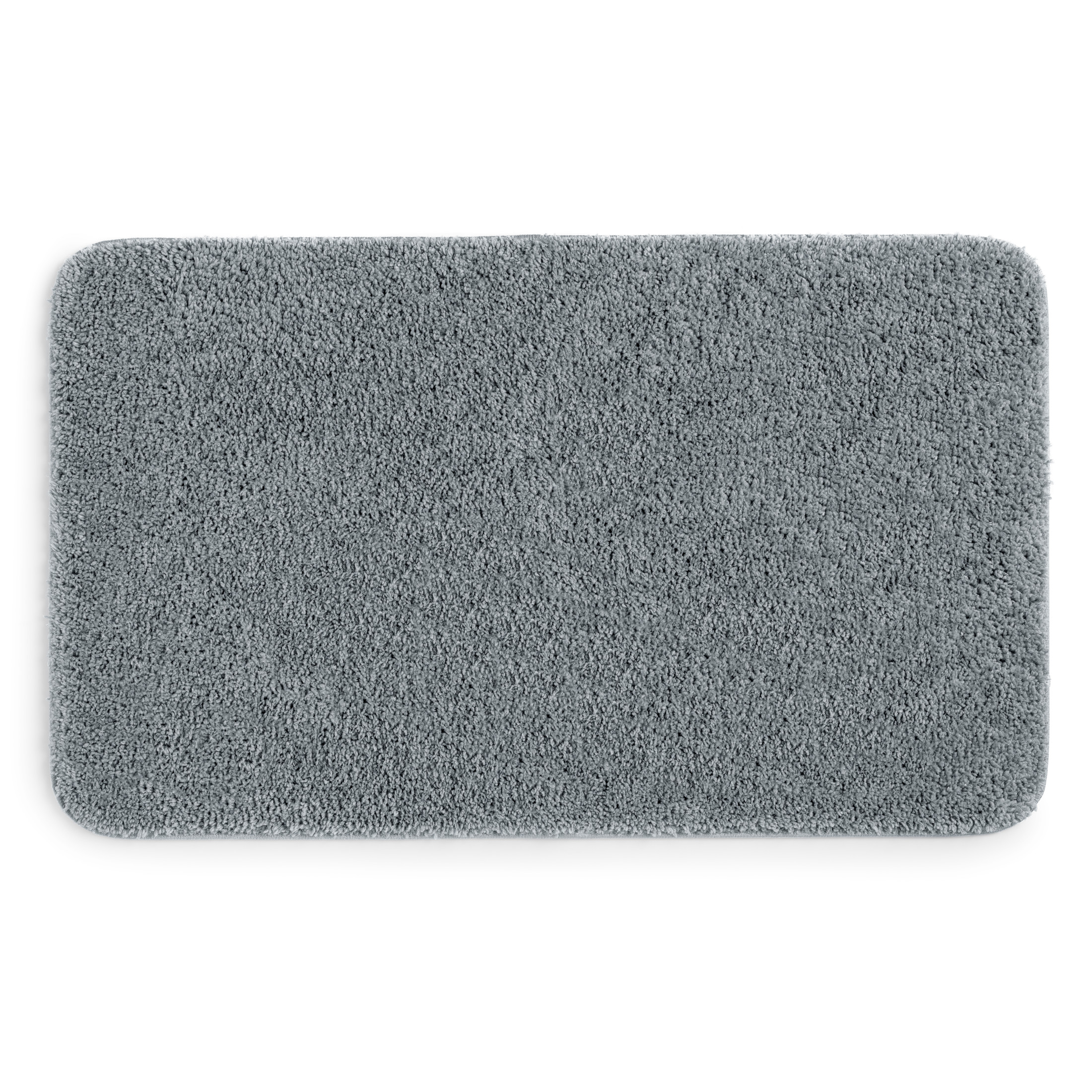Mainstays Basic Grey Polyester Skid Resistant 24" x 40" Bath Rug - image 1 of 9