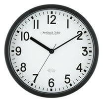 Mainstays Basic Indoor 8.78" Black Analog Round Modern Wall Clock