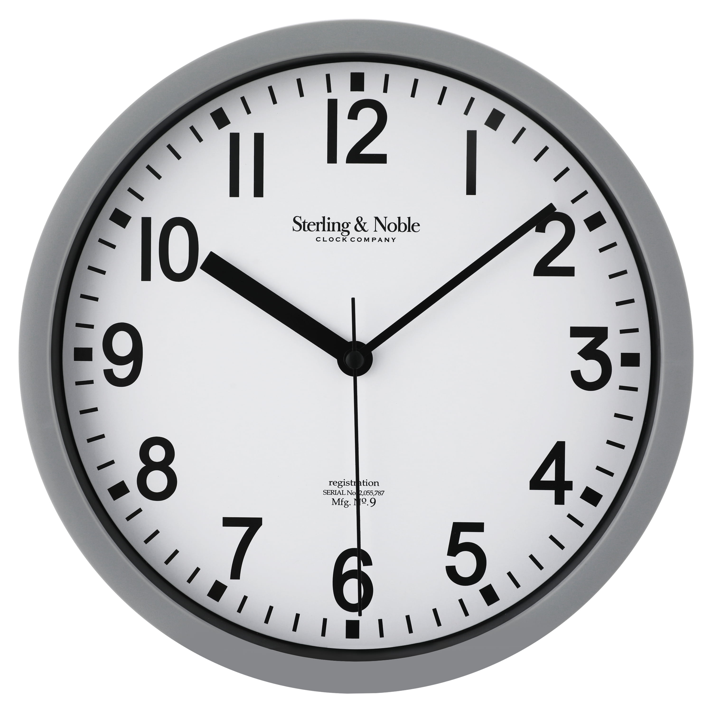 Mainstays Basic Indoor 8.78 Black Analog Round Modern Wall Clock