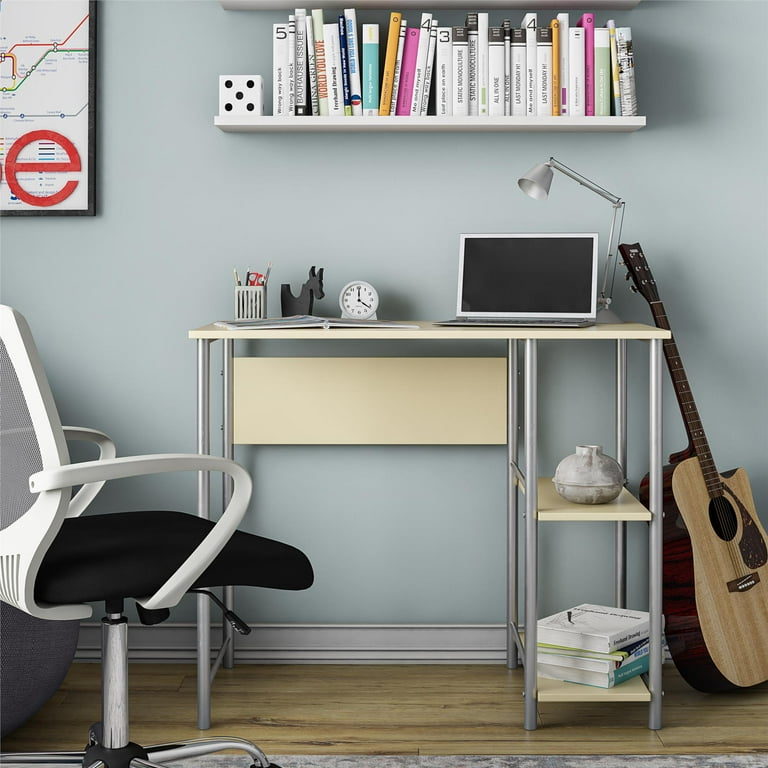 Mainstays Basic Metal Student Computer Desk Yellow Walmart