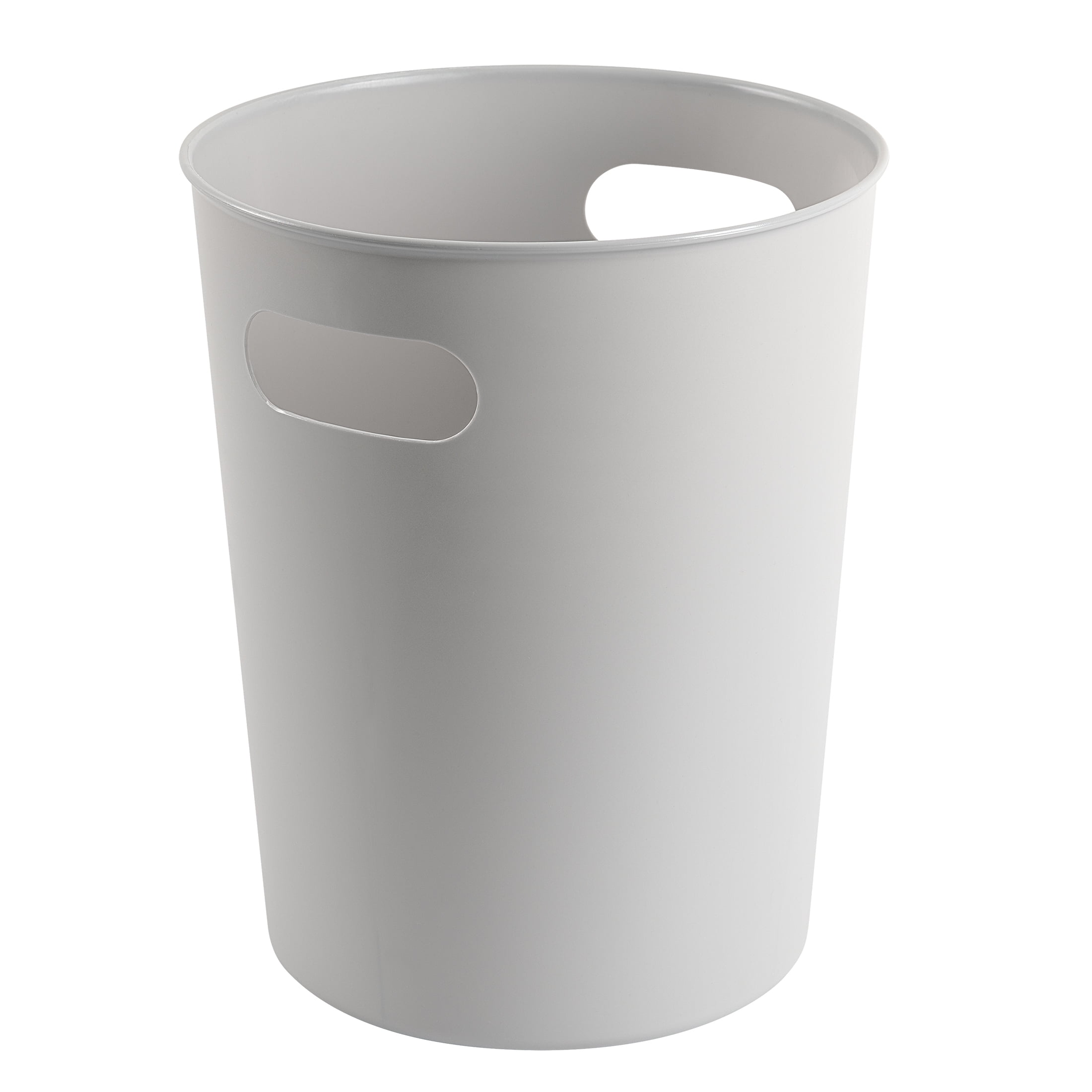 Mainstays Basic Plastic 2.64 Gallon Wastebasket in Soft Silver Grey for
