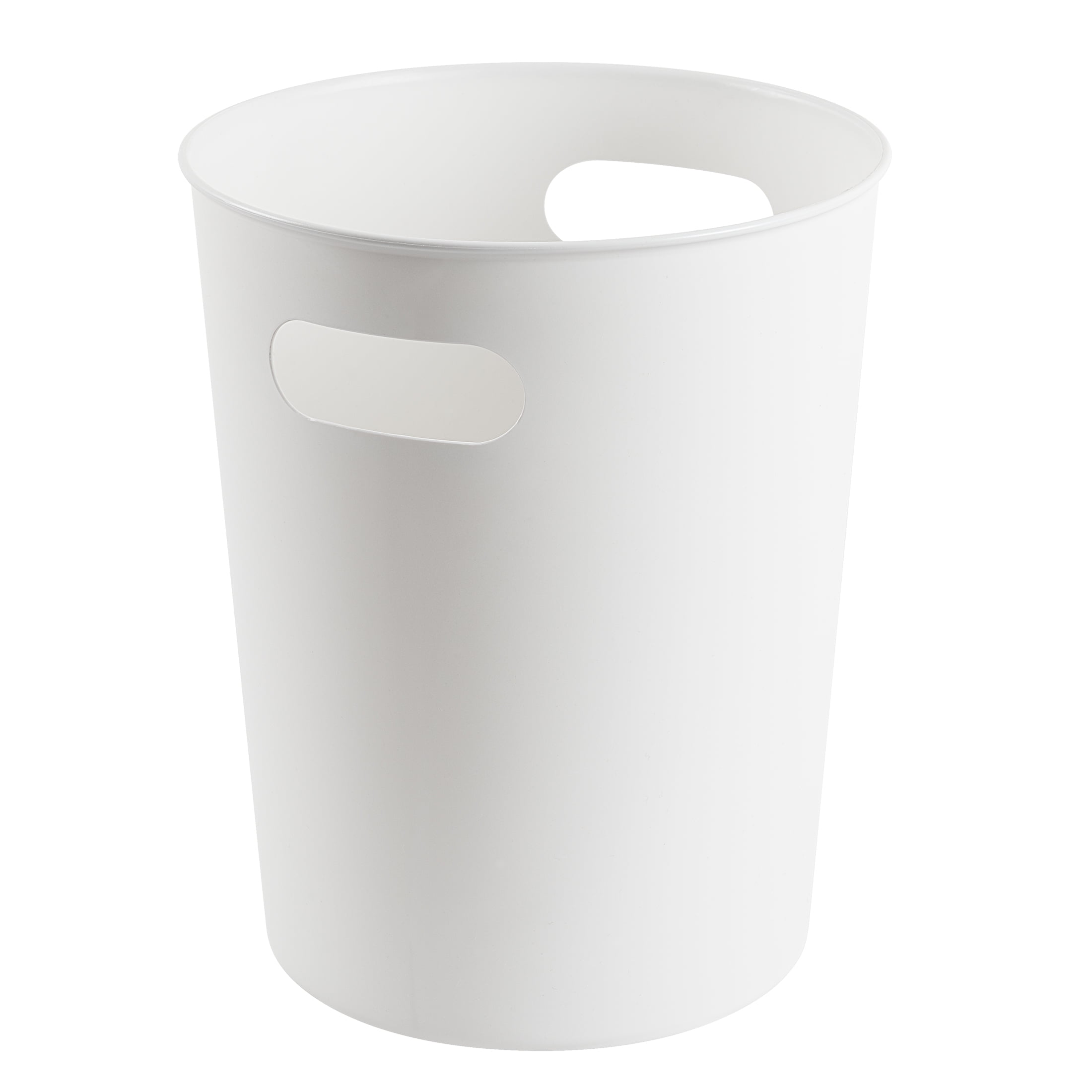 Mainstays Basic Plastic 2.64 Gallon Wastebasket in White for Bathroom, Bedroom or Office