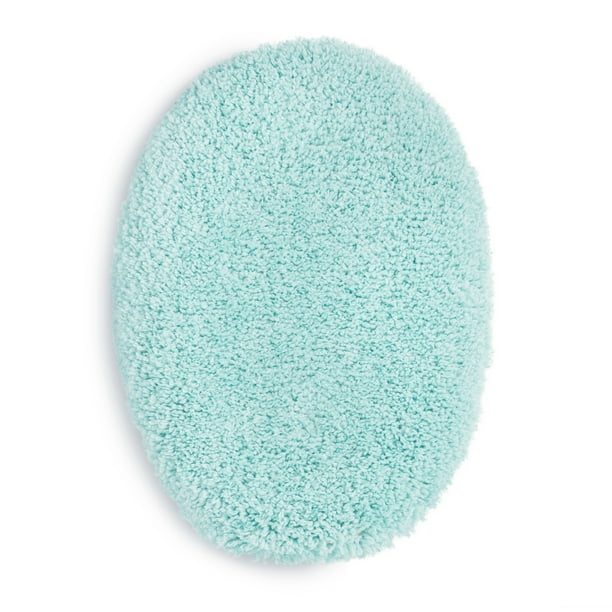 Mainstays Basic Polyester 19" x 22" Toilet Lid Cover, Aqua