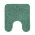 thumbnail image 1 of Mainstays Basic Polyester Contour Bath Rug, Green, 20" x 22", 1 of 7
