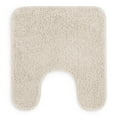 thumbnail interactive-video image 1 of Mainstays Basic Polyester Contour Bath Rug, Tan, 20" x 22", 1 of 10