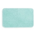 thumbnail interactive-video image 1 of Mainstays Basic Polyester Bath Rug, Aqua, 20" x 32", 1 of 10