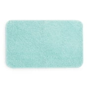 Mainstays Basic Polyester Bath Rug, Aqua, 20" x 32"