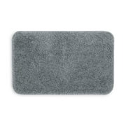 Mainstays Basic Polyester Bath Rug, Grey, 20 in x 32 in