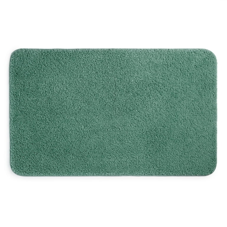 Mainstays Basic Polyester Large Bath Rug, Green, 24