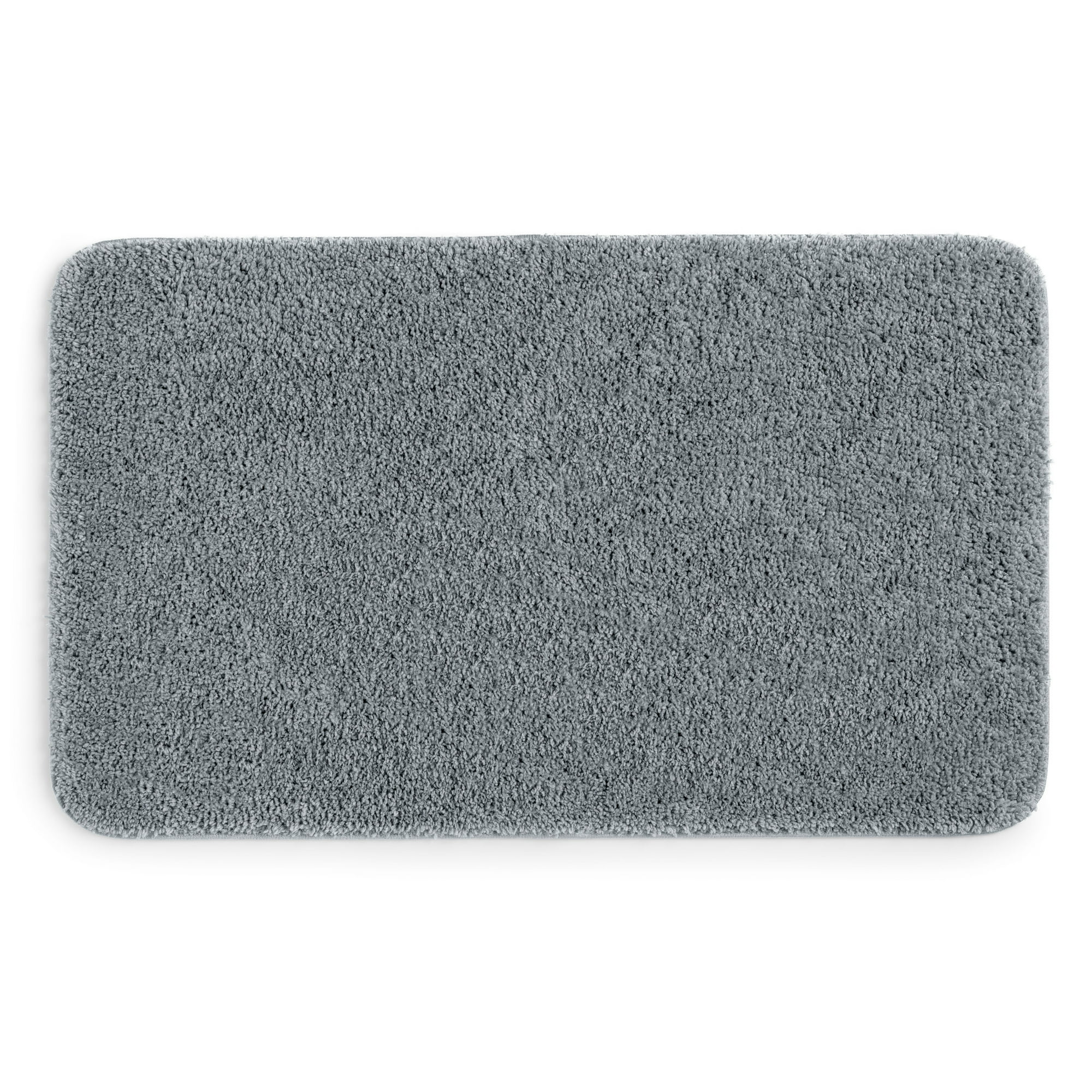 Mainstays Bath Rug, Basic Polyester, Large, Grey, 24" x 40"