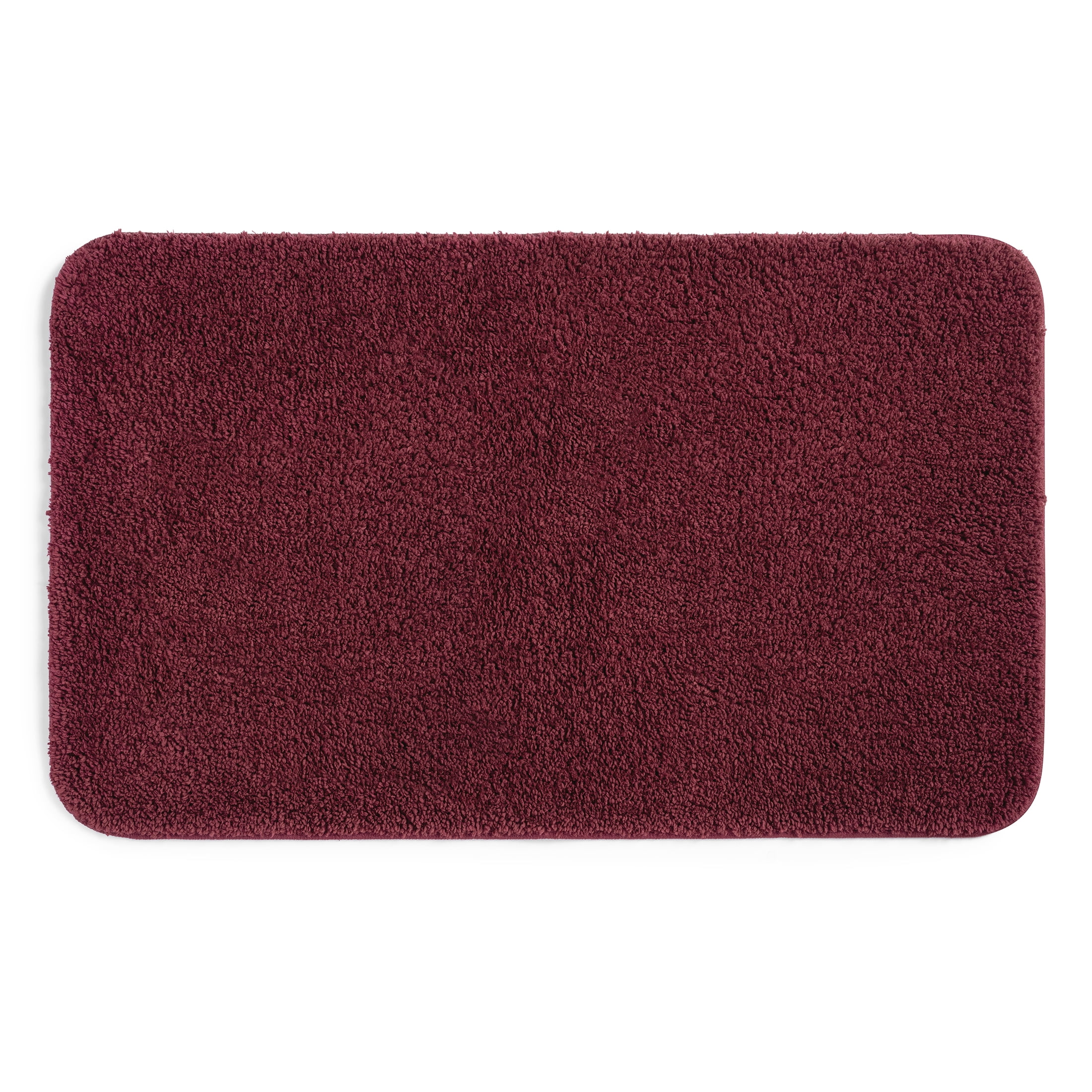 Mainstays Polyester Bath Rug, Red, 24 in x 40 in