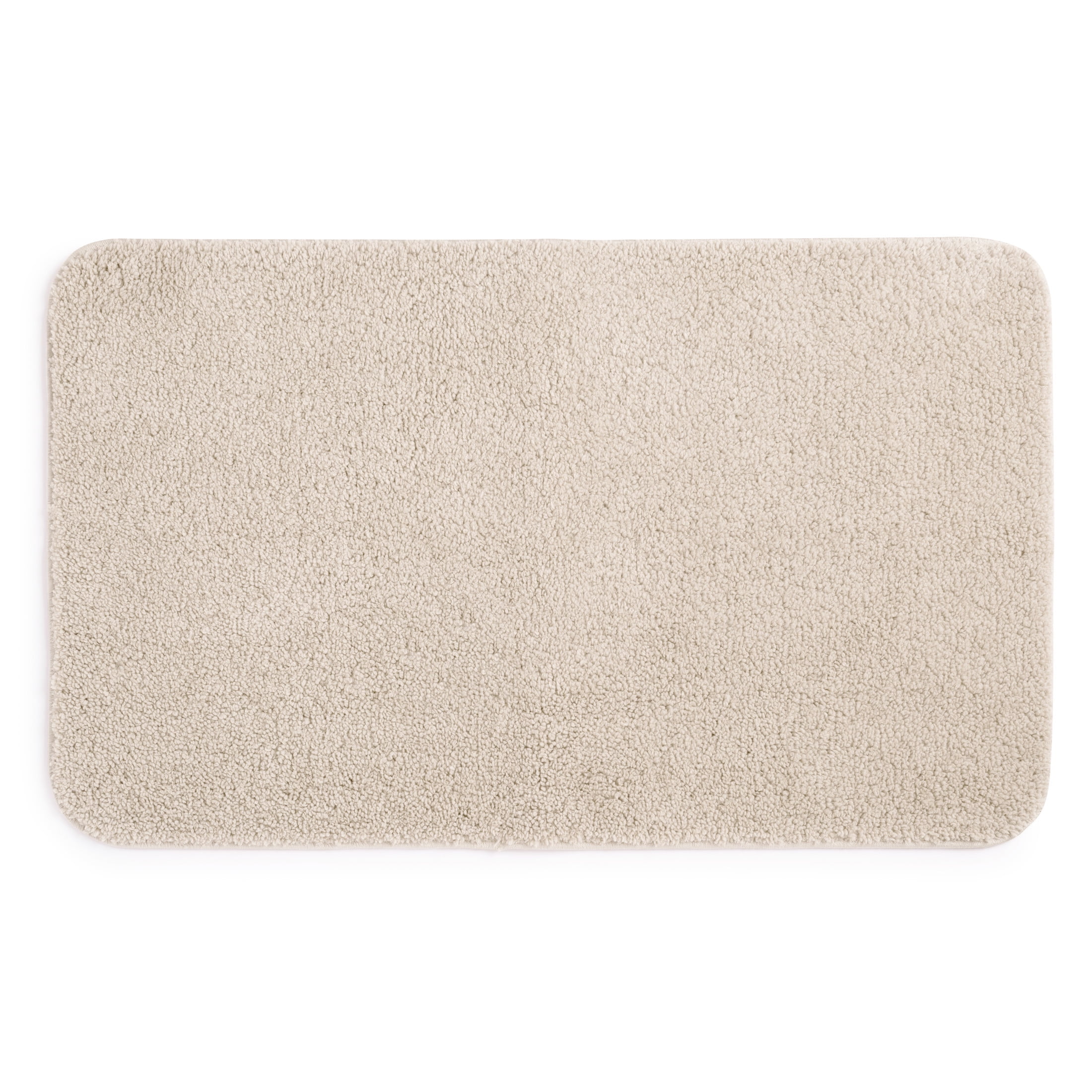 Mainstays Basic Polyester Large Bath Rug, Tan, 24\" x 40\"