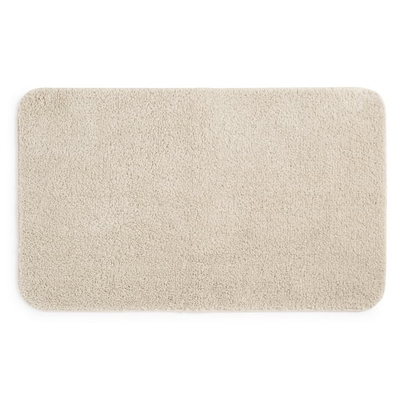 Mainstays Bath Rug, Basic Polyester Large, Tan, 24" x 40"