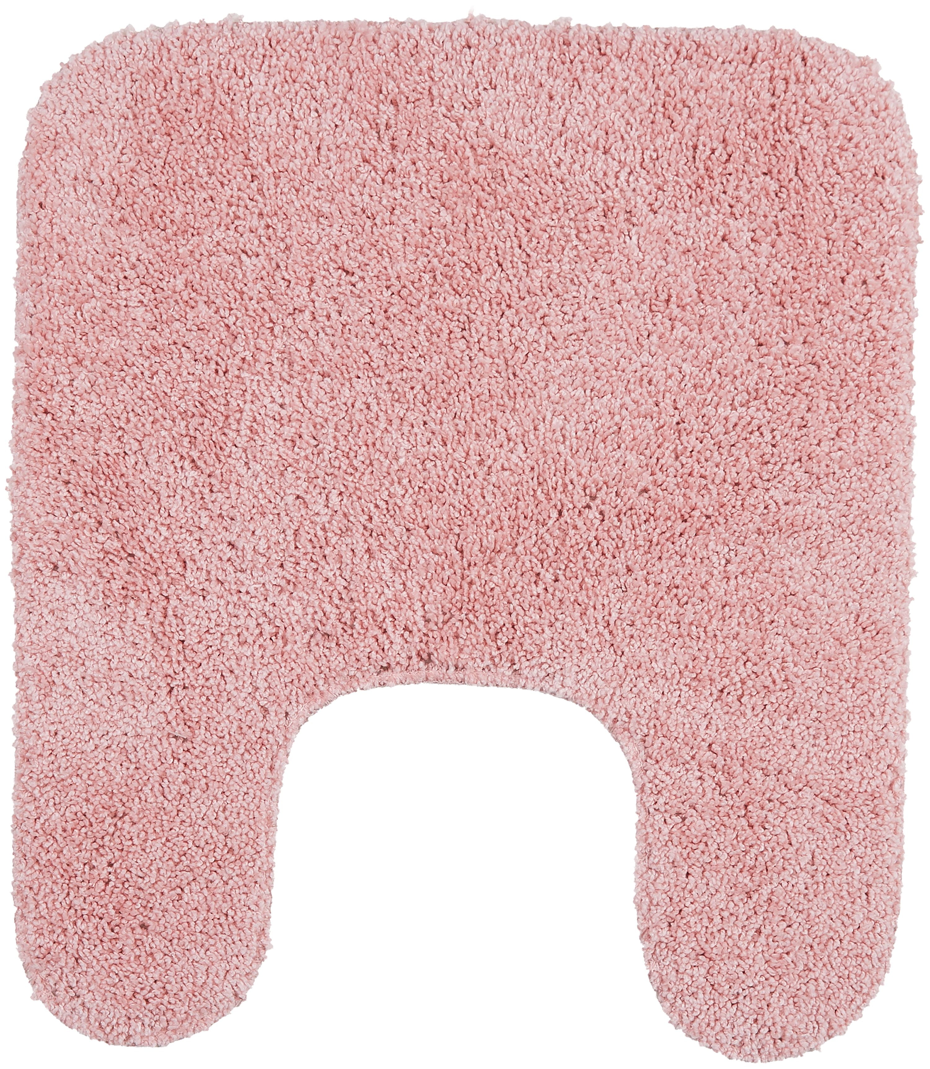 Mainstays Basic Polyester Bath Rug, Daylily Pink, 19.5" x 22" Contour