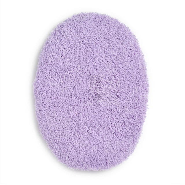 Mainstays Basic Polyester 19" x 22" Toilet Lid Cover, Purple
