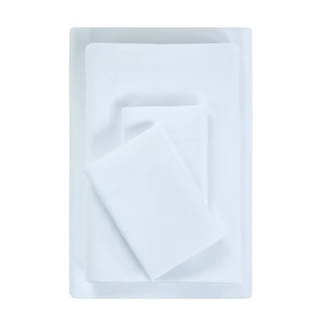 Mainstays Basic Value Microfiber Bed Sheet Set, Arctic White, Full, 4 Piece