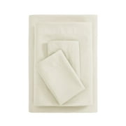 Mainstays Basic Value Microfiber Bed Sheet Set, Fresh Ivory, Full, 4 Piece