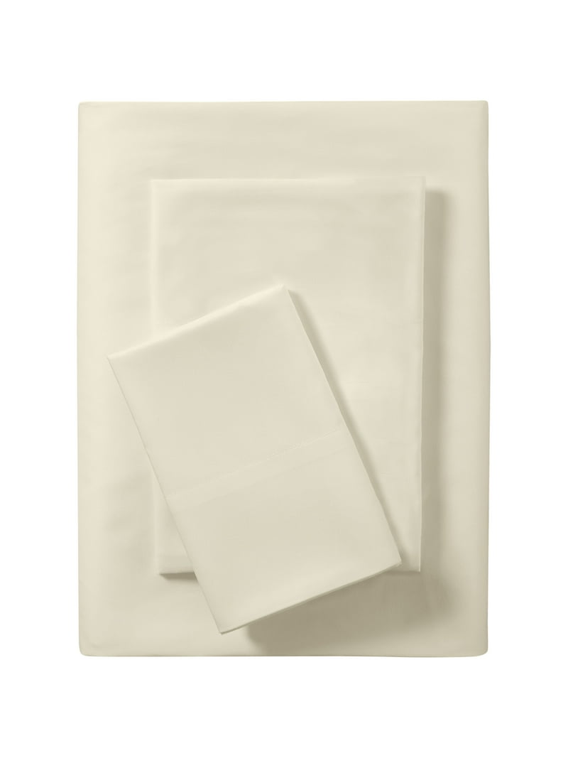 Mainstays Microfiber Bed Sheet Set Twin Ivory 3 Piece - Walmart.com