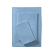 Mainstays Basic Value Microfiber Bed Sheet Set, Light Blue, Twin, 3 Piece