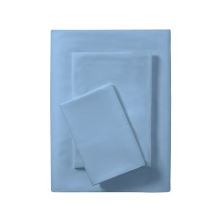 Mainstays Basic Value Microfiber Bed Sheet Set, Light Blue, Twin, 3 Piece