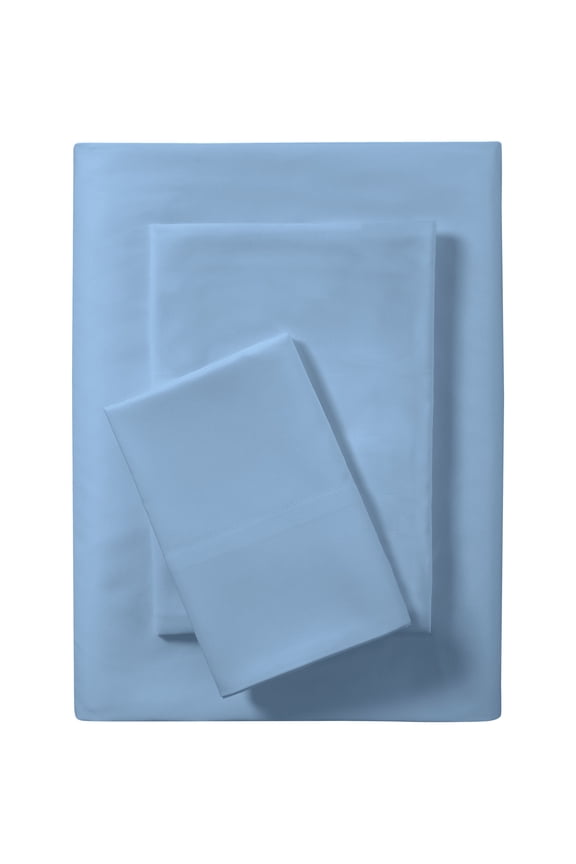 Basic Value Microfiber Bed Sheet Set, Light Blue, Twin, 3 Piece
