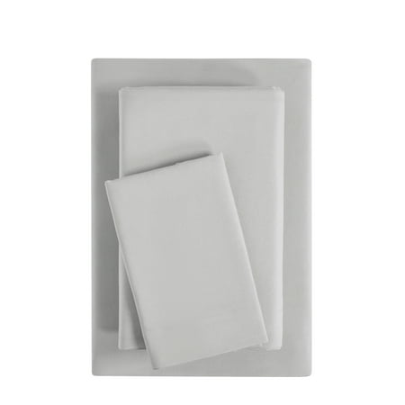 Mainstays Basic Value Microfiber Bed Sheet Set, Light Silver Gray, Twin, 3 Piece