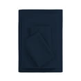 thumbnail image 1 of Mainstays Basic Value Microfiber Bed Sheet Set, Navy Blue, Full, 4 Piece, 1 of 10
