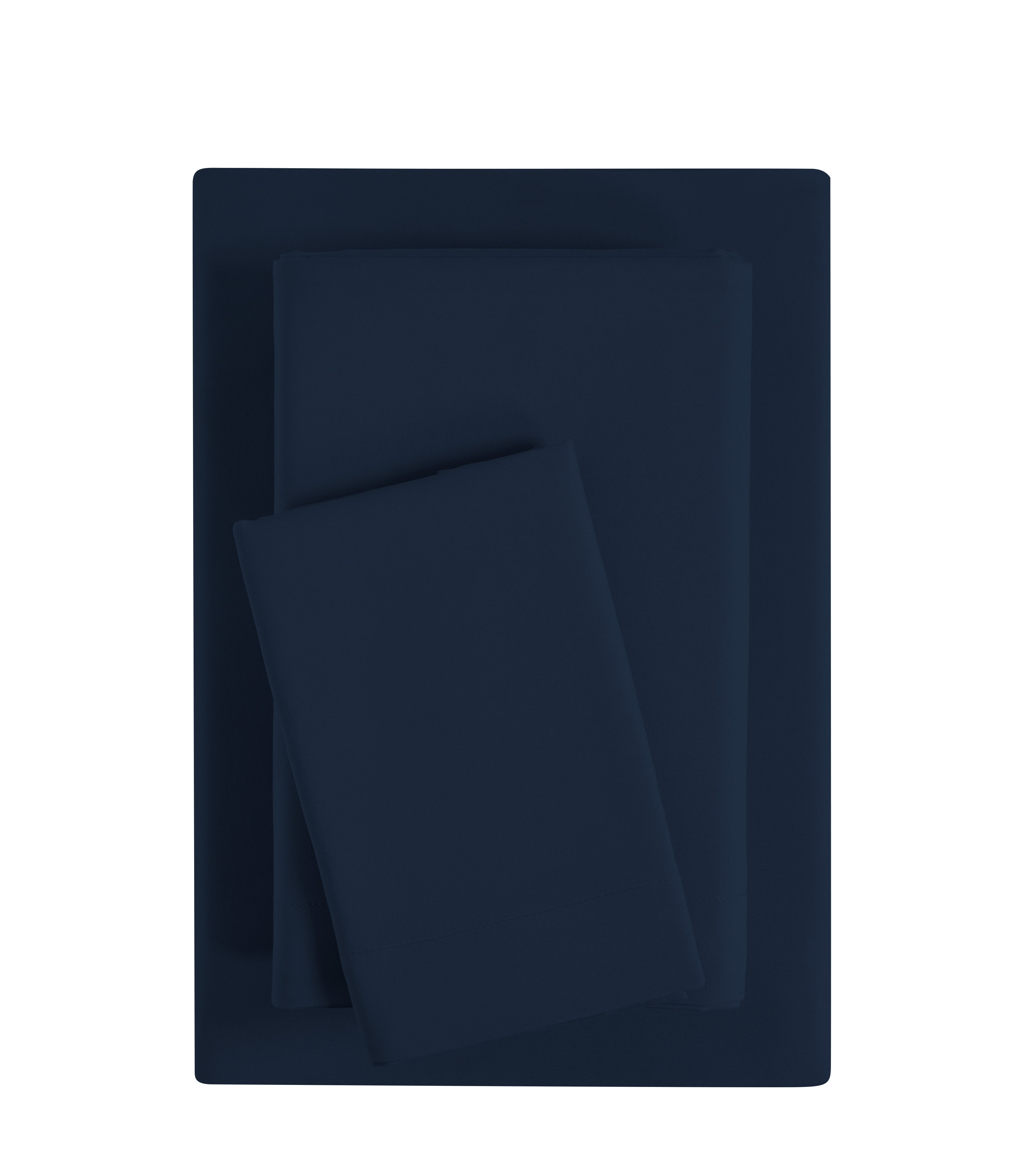 Mainstays Basic Value Microfiber Bed Sheet Set, Navy Blue, Twin, 3 Piece