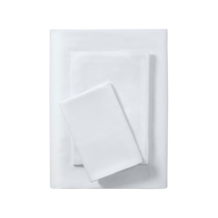 Mainstays Basic Value Microfiber Bed Sheet Set, Twin, White, 3 Piece