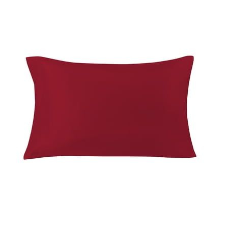 Mainstays Basic Value Microfiber Pillowcase, Red Sedona, Standard, 1 Piece