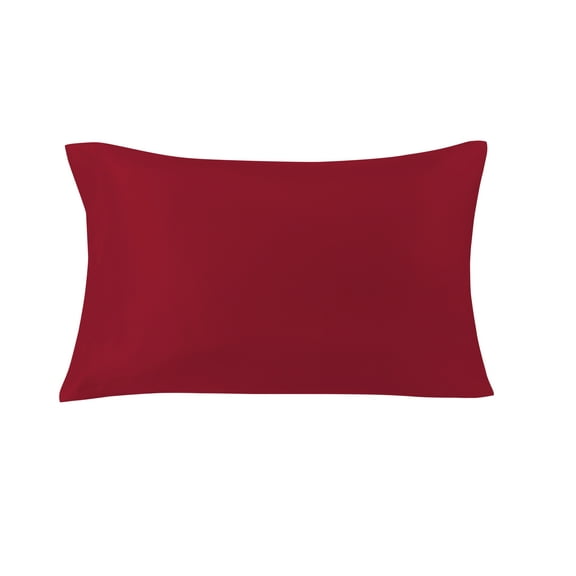 Mainstays Basic Value Microfiber Pillowcase, Red Sedona, Standard, 1 Piece