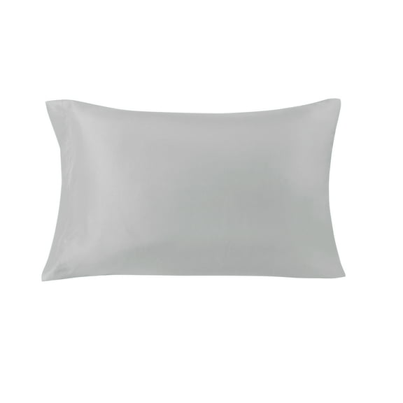 Mainstays Basic Value Microfiber Pillowcase, Light Silver Gray, Standard, 1 Piece