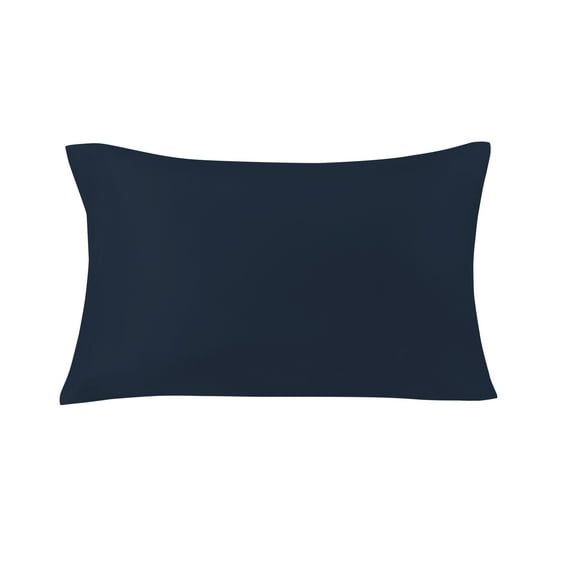 Mainstays Basic Value Microfiber Pillowcase, Navy Blue, Standard, 1 Piece