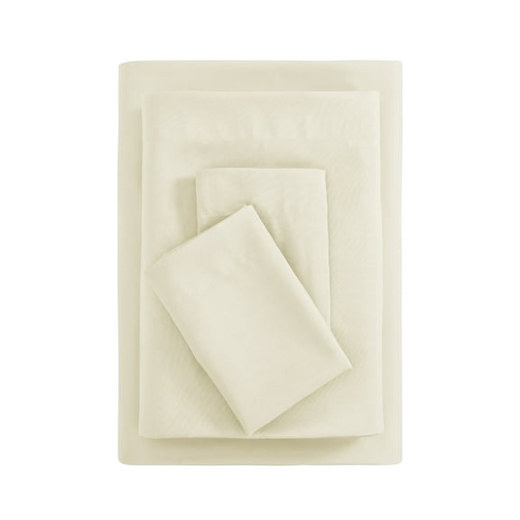Mainstays Basics Microfiber Adult/Teen Value Sheet Set, Full, Fresh Ivory, 4 Piece