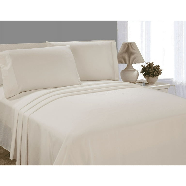 Mainstays Basics Value Microfiber Sheet Set Full Fresh Ivory 4