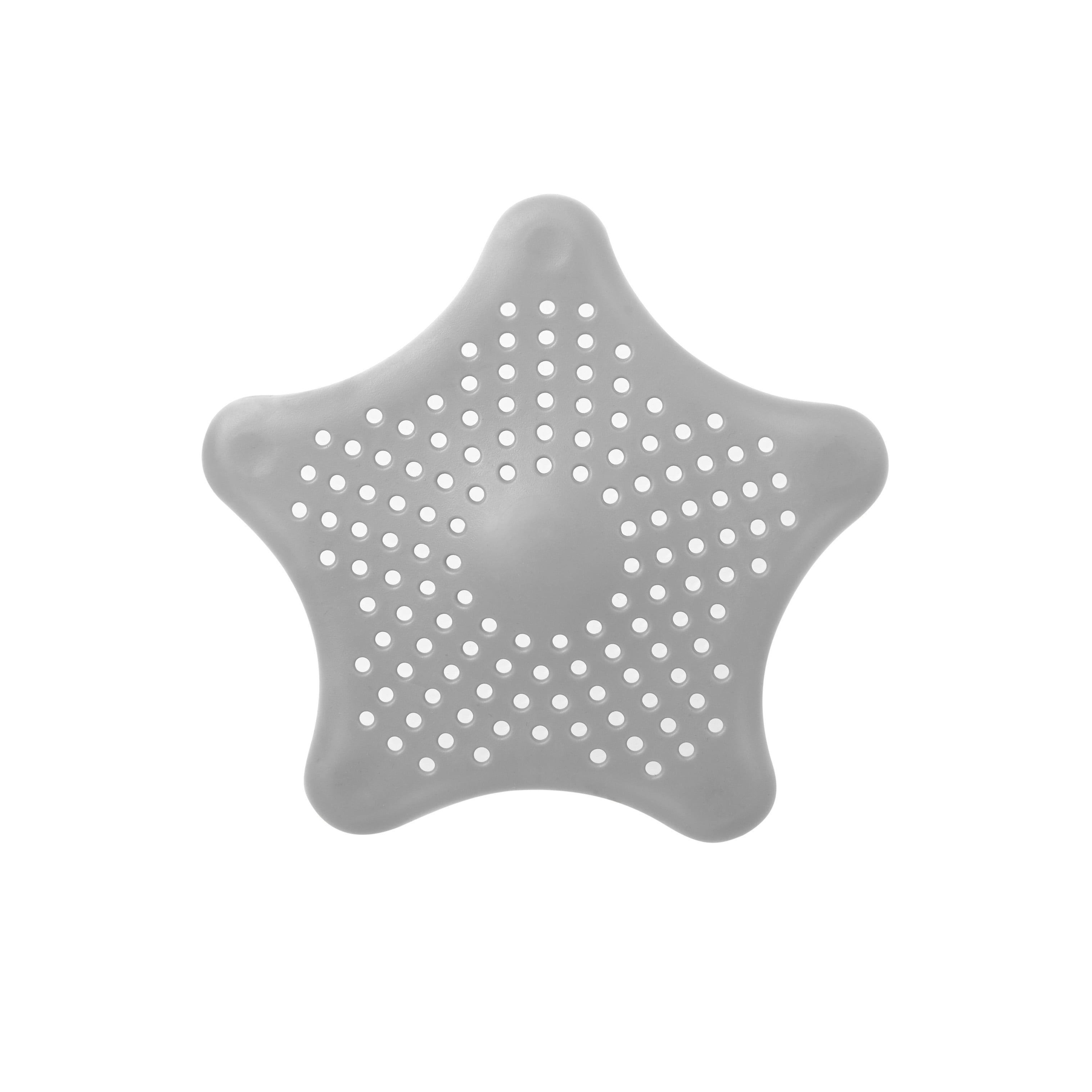 Mainstays Universal Shower Strainer 5 3/4 Stainless Steel with Gray Rubber  Gasket 