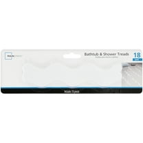 Mainstays Bathtub & Shower Non-Slip Treads, White 18 Piece Pack