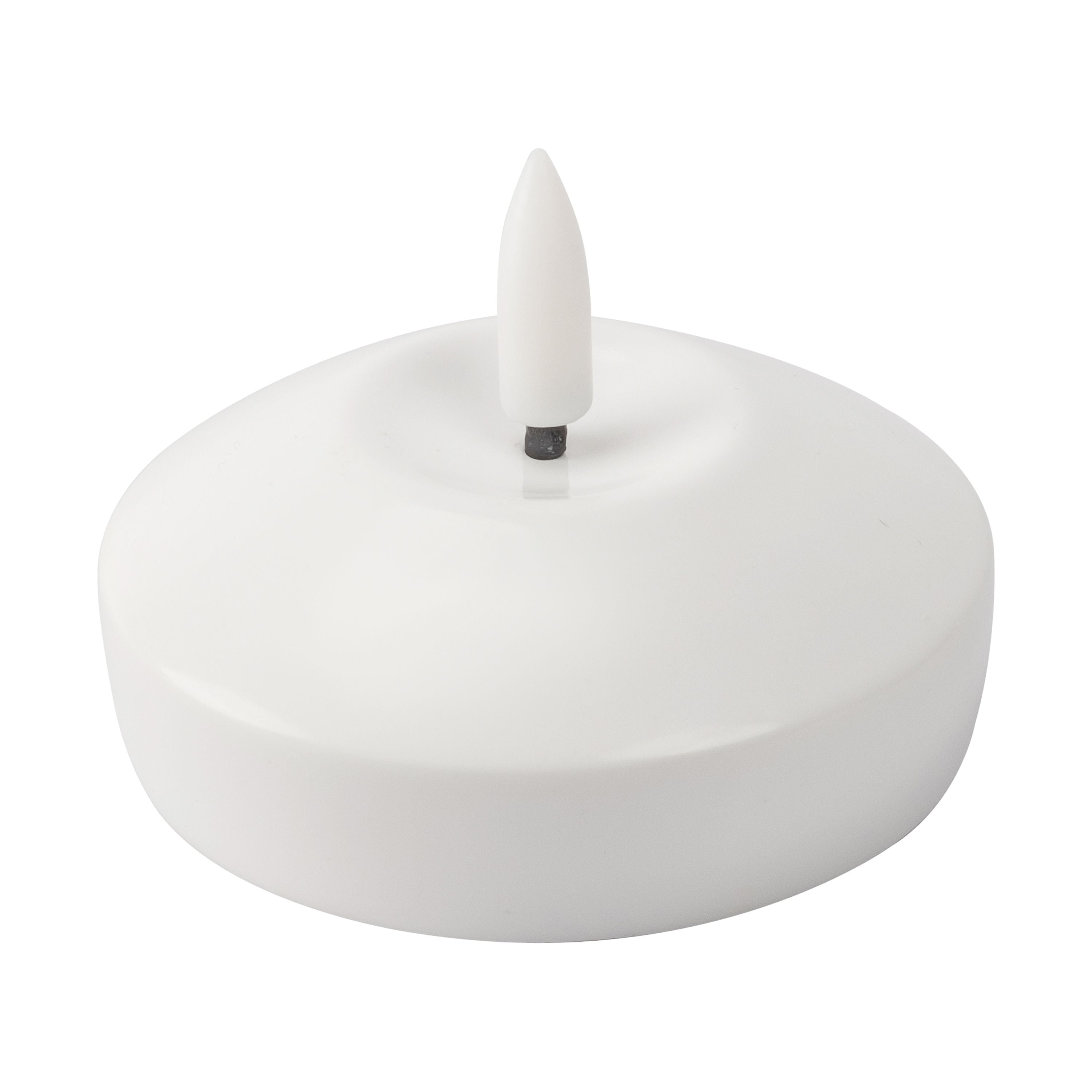 Mainstays Battery Operated 3 inch White Floating Faux Candle Light 3PK with Remote Control