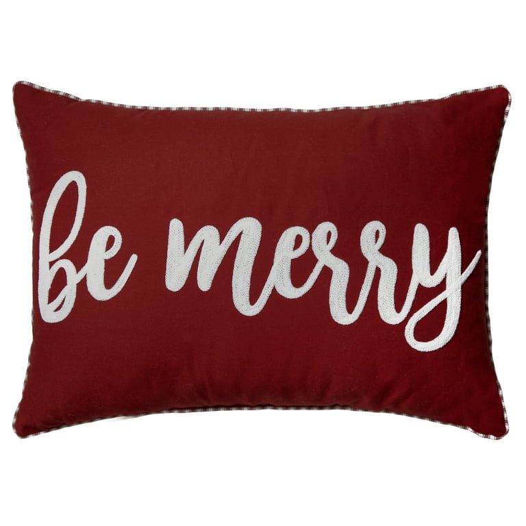 Oblong christmas pillow hotsell