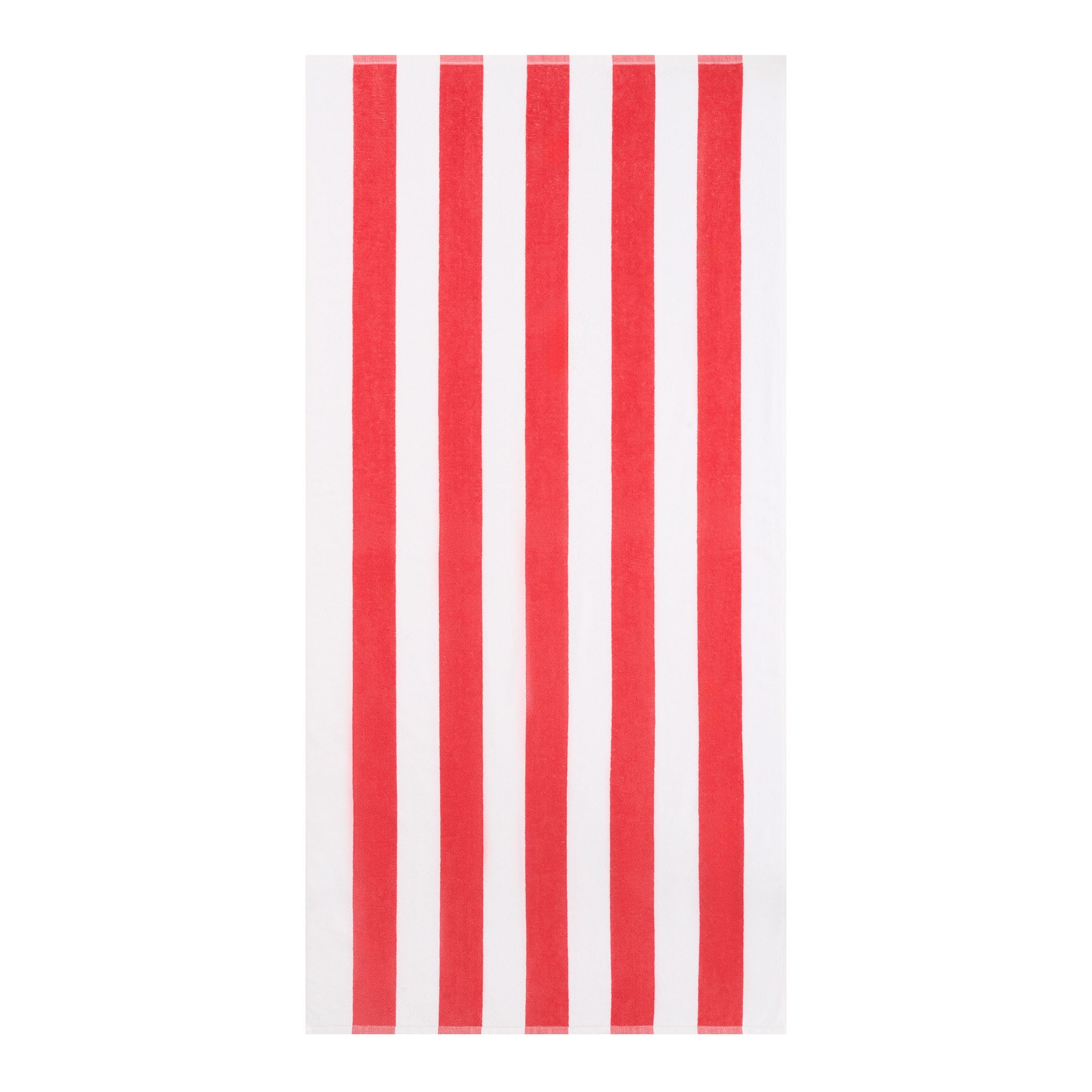 Mainstays Cabana Red Beach Towel, 58" x 28", Red