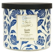 Mainstays by Becky G. & Alejandra 3-Wick Starlit Skies Candle, Blue Tile, 13 oz