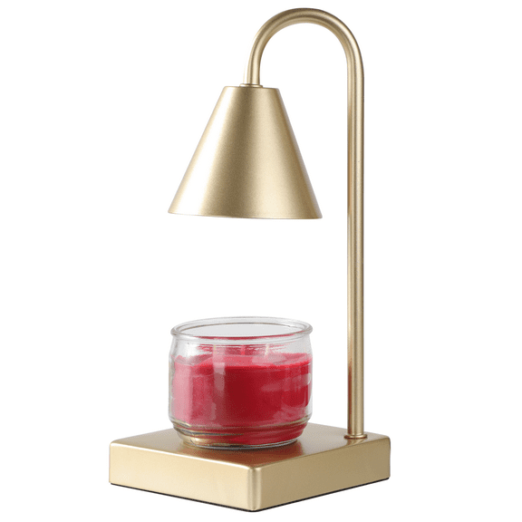 Mainstays Candle Warmer Lamp, Wax Candle Warmer for Home Fragrance, Gold