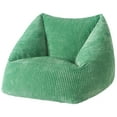 thumbnail image 1 of Mainstays by Becky G. & Alejandra Ribbed Plush Compressed Foam Chair, Green, 1 of 9
